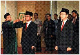 Proswsi pelantikan Kabiro umu KPK